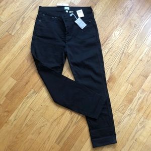 JCrew 9” Vintage Straight Black denim. Size 31